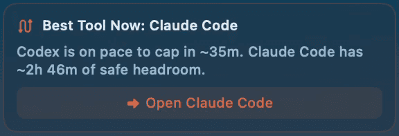 BestToolNow recommendation card suggesting to switch tools